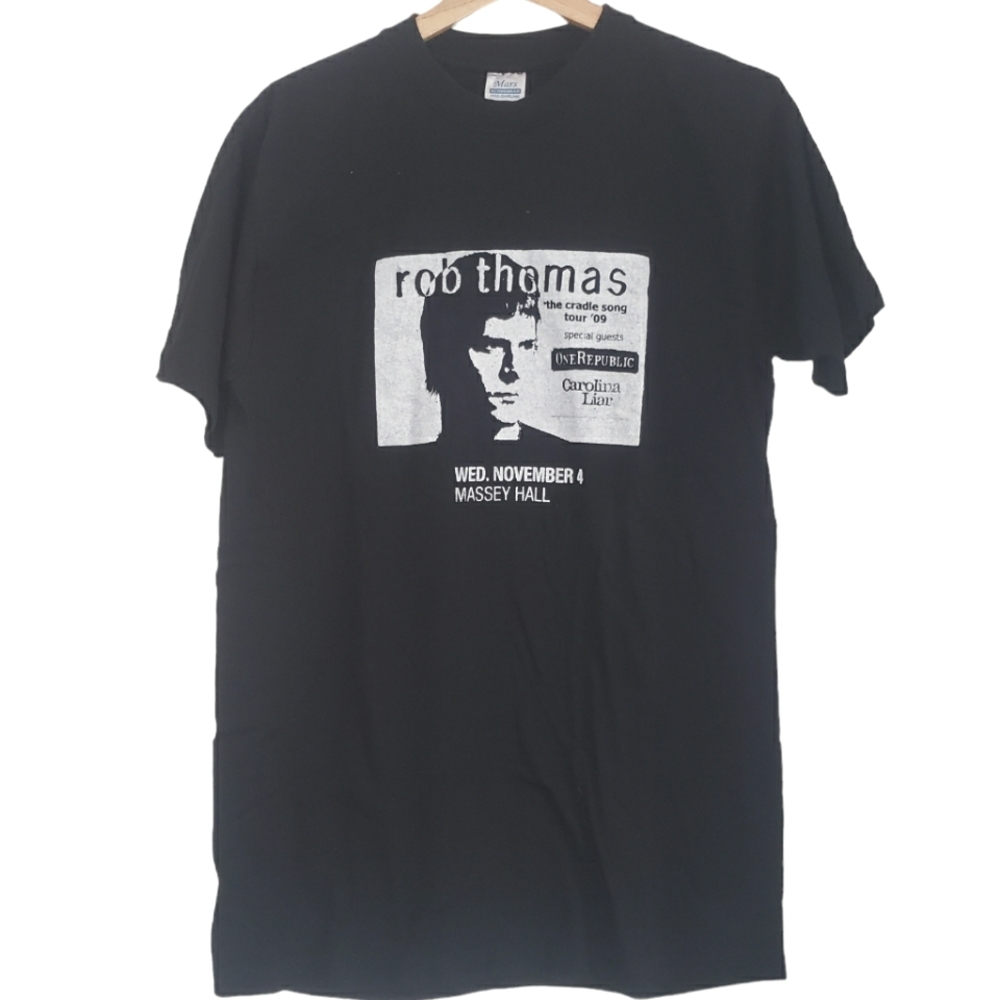 Rob Thomas T Shirt The Cradle Song Tour 2009 Music One Republic Toronto Size L